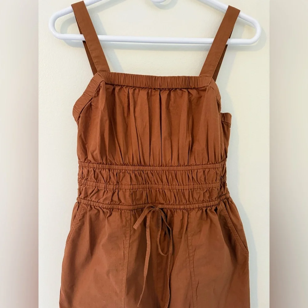 Universal Thread Cropped Rust Jumpsuit/Romper Sz S - Picture 3 of 11